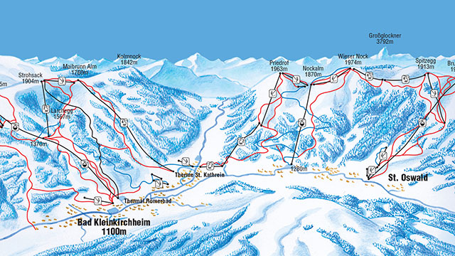 Bad Kleinkirchheim Piste Map